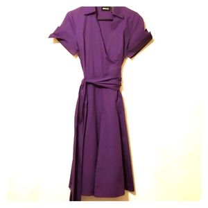 Wrap A-line waisted dress